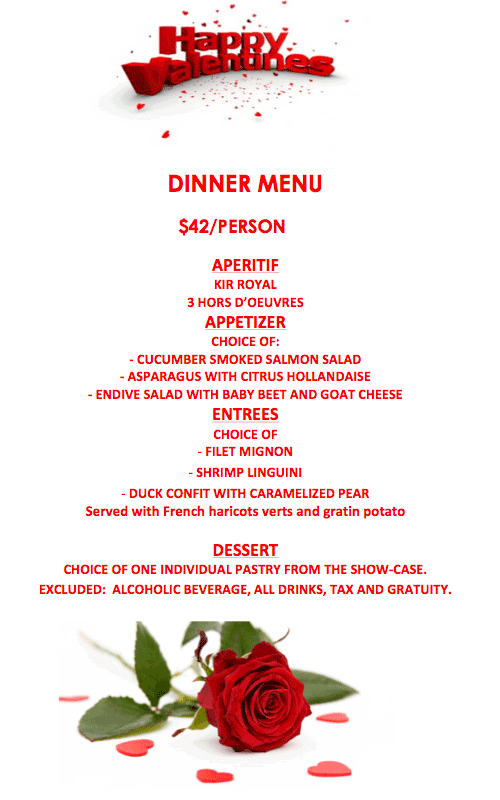 Valentine Dinner Specials